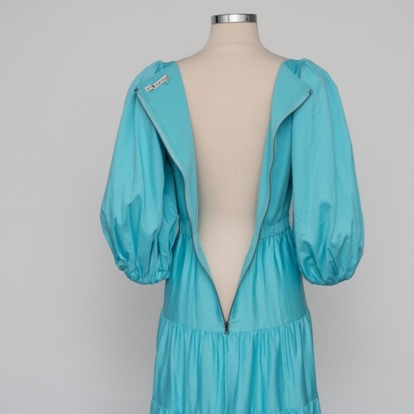 Alice + Olivia. Shayla Tiered Gathered Cotton-blend Maxi‎ Dress. - Picture 14 of 16